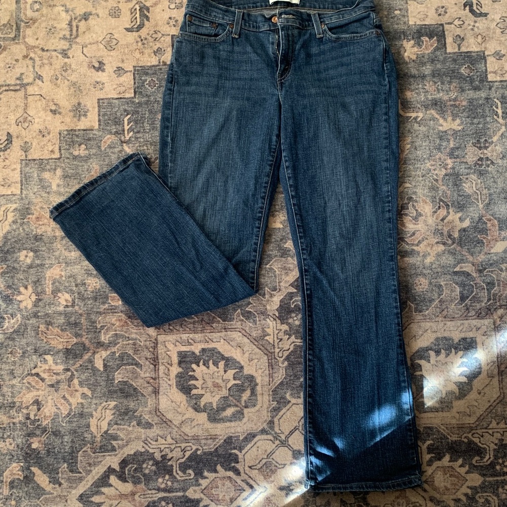 Levi's Dark Blue Straight Leg Women's Jeans